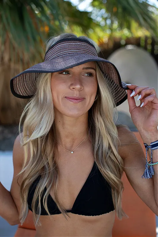 NEW!! Straw Travel Visor in 2 Colors
