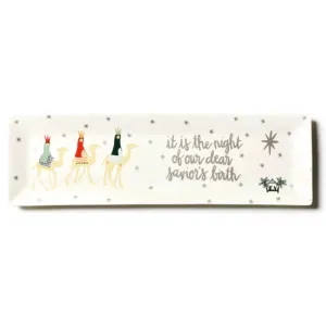 O Holy Night Skinny Rectangle Tray