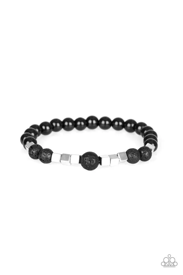 Paparazzi Bracelet ~ Lessons - Silver