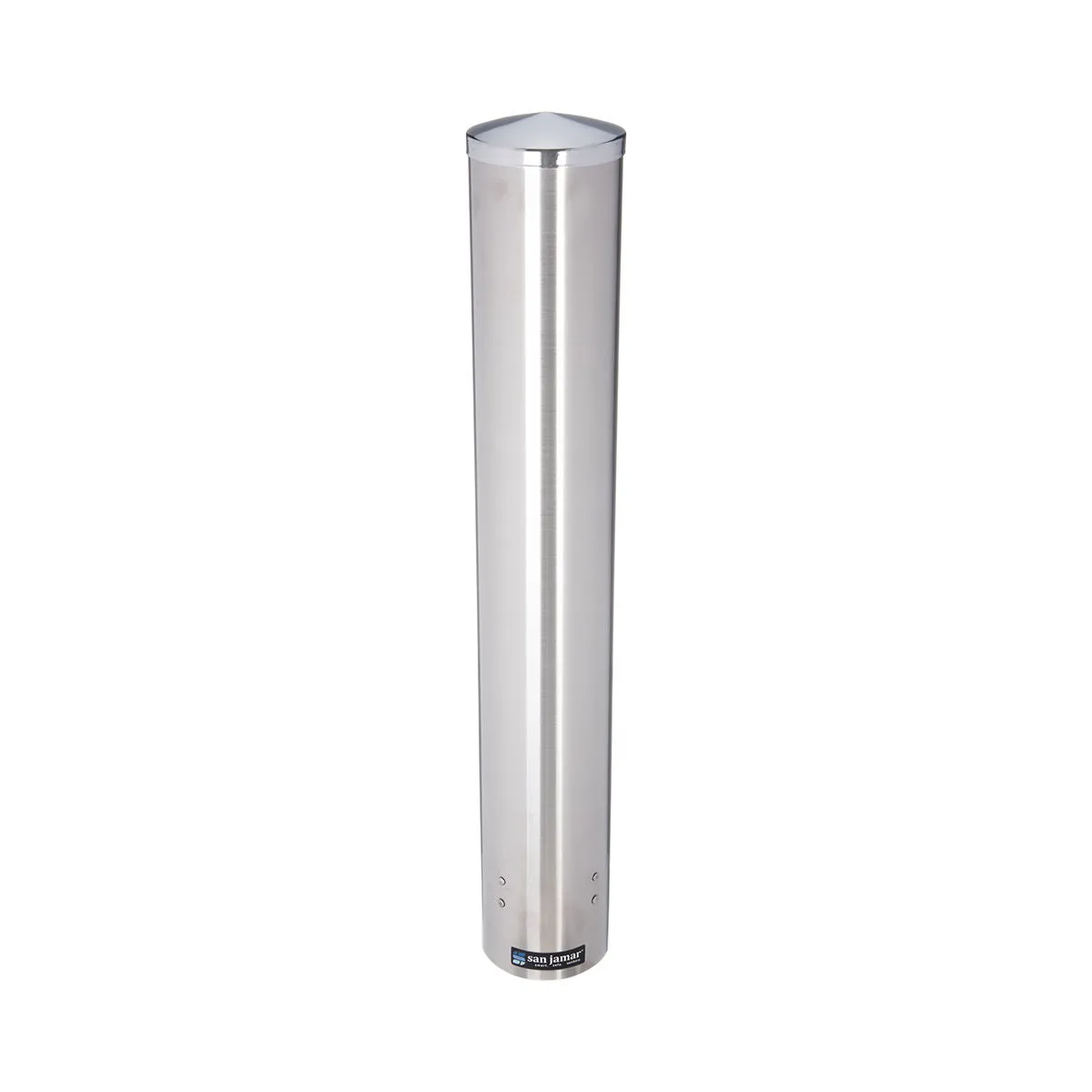 San Jamar C4500PF 32-46oz Stainless Steel Pull-Type Foam Cup Dispenser - 82-98mm