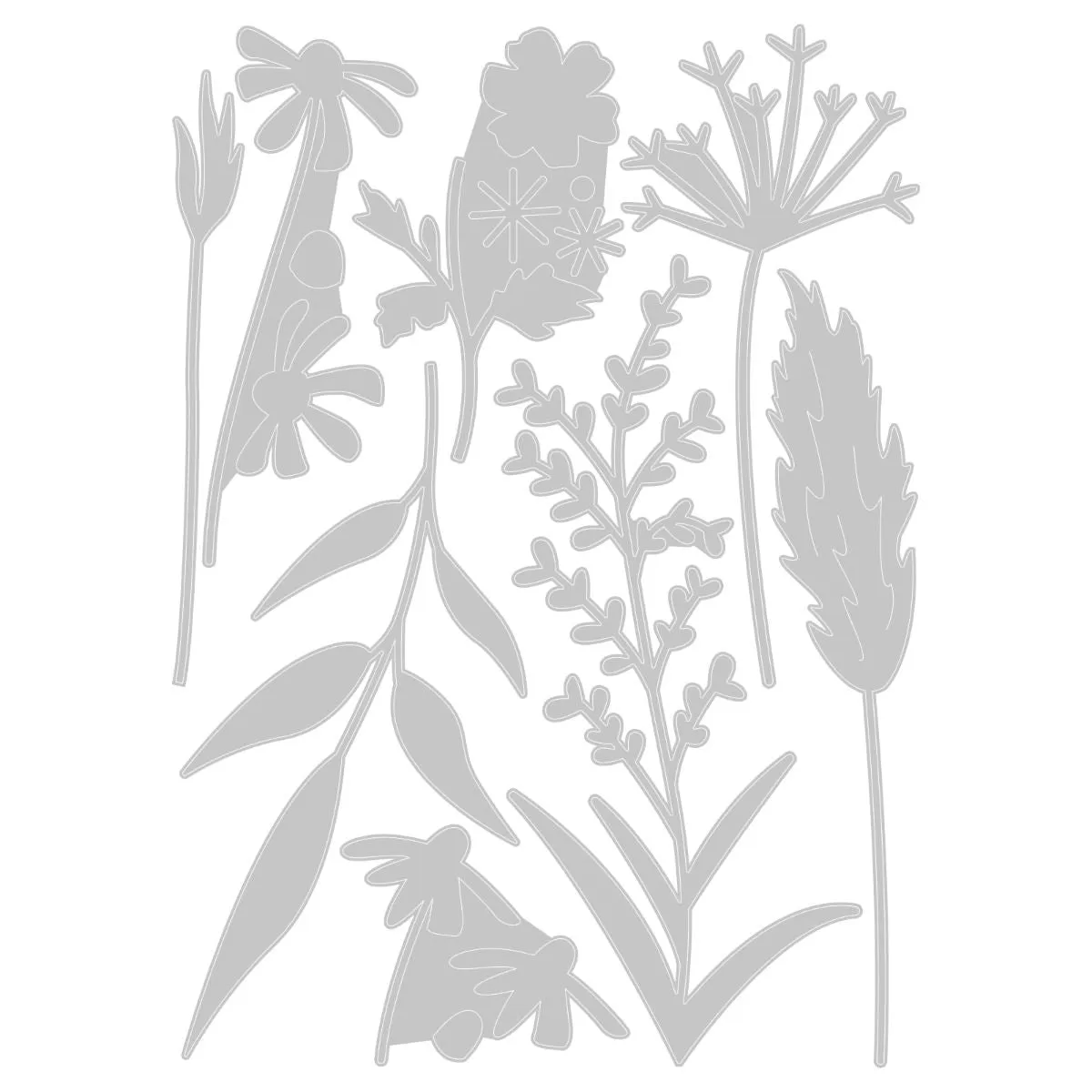 Sizzix Thinlits Dies By Olivia Rose 8 Pack - Delicate Autumn Stems*