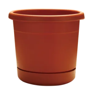Southern Patio Dynamic Design 8″ Rolled Rim Planter, Terracotta (8", Terracotta)