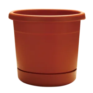 Southern Patio Dynamic Design 8″ Rolled Rim Planter, Terracotta