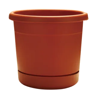 Southern Patio Dynamic Design 8″ Rolled Rim Planter, Terracotta