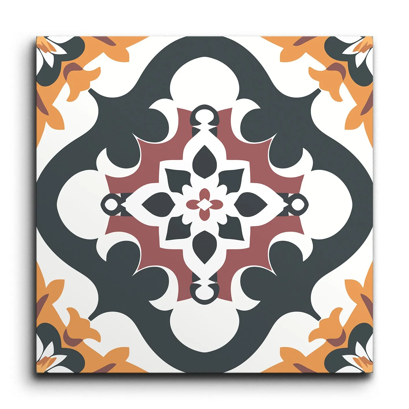 Starweave Maroonfloral Elegance