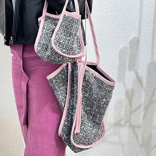 Strap ECO Shoulder Bag (Tweed, 3colors)