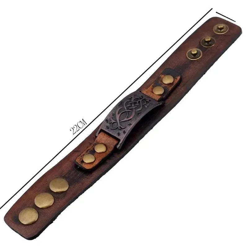 Timeless Elegance Leather Cuff Bracelet