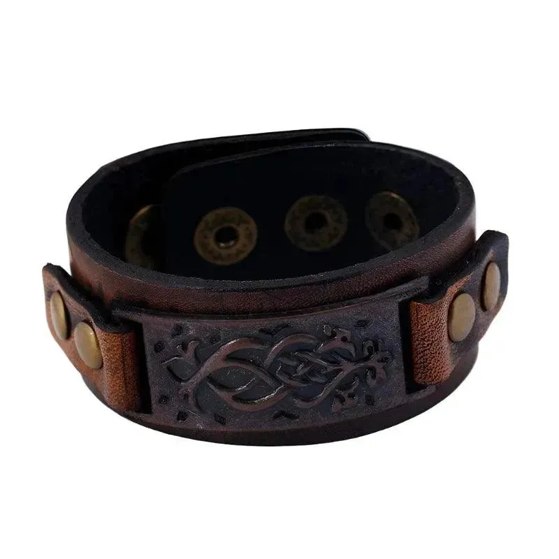 Timeless Elegance Leather Cuff Bracelet