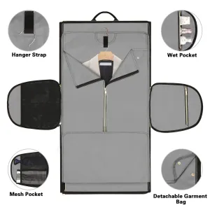 Travel Suit Dustproof Bag Convertible Wear-resistant Folding Storage Backpack