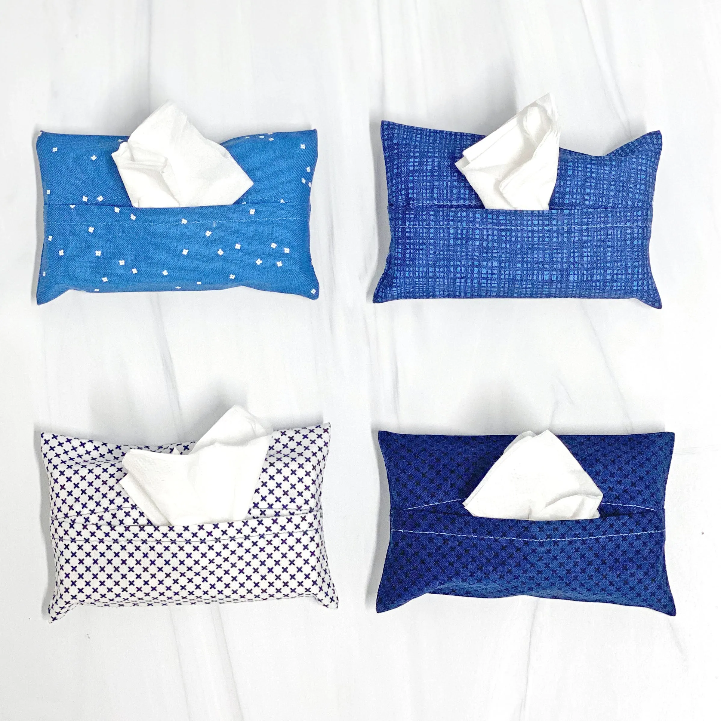 Travel Tissue Cover Kit - Blue