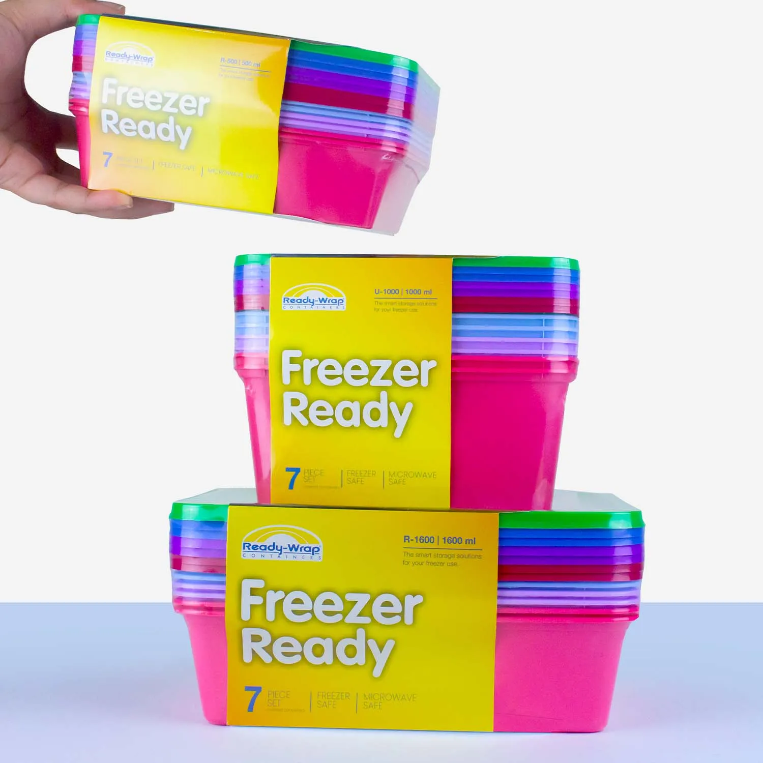 Uratex Rectangular Freezer & Microwave Ready Assorted (7 pcs)