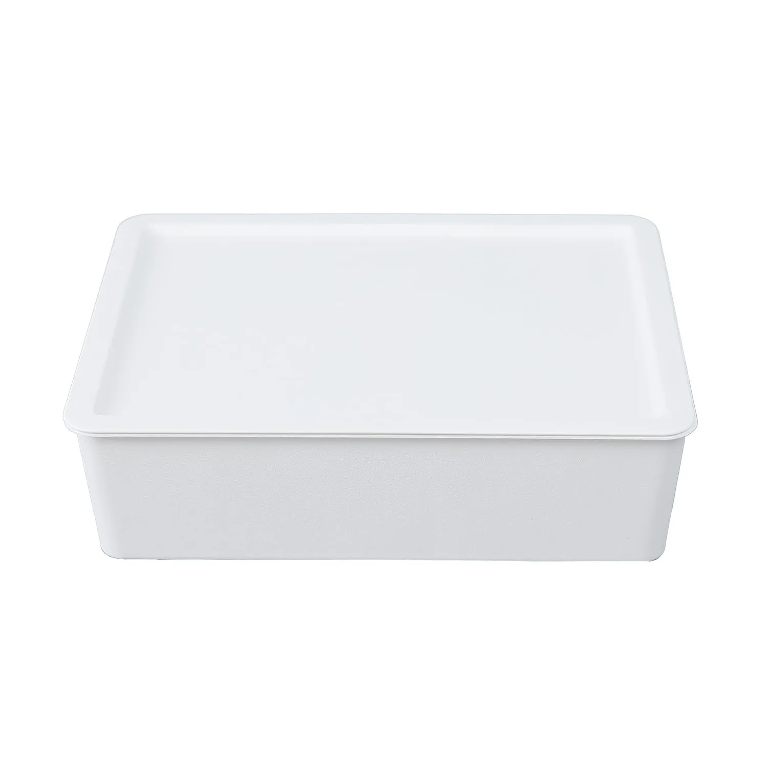 Urbane Home Multipurpose Sturdy Cloth Storage Box/Basket with Lid (White)