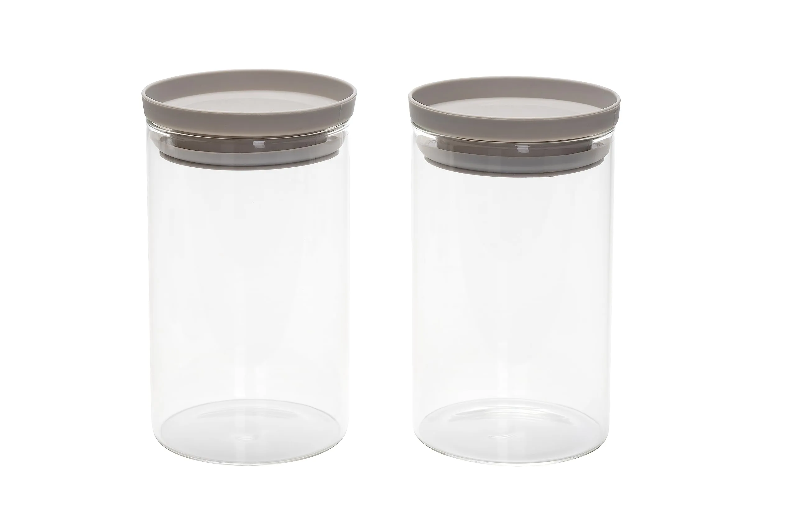 USHA SHRIRAM Food Storage Conatiner with Airtight Lid | Borosilicate Glass Container For Kitchen Storage Set (2Pcs - 1L each)| Glass Container With Lid For Fridge Storage| Borosilicate Bowl