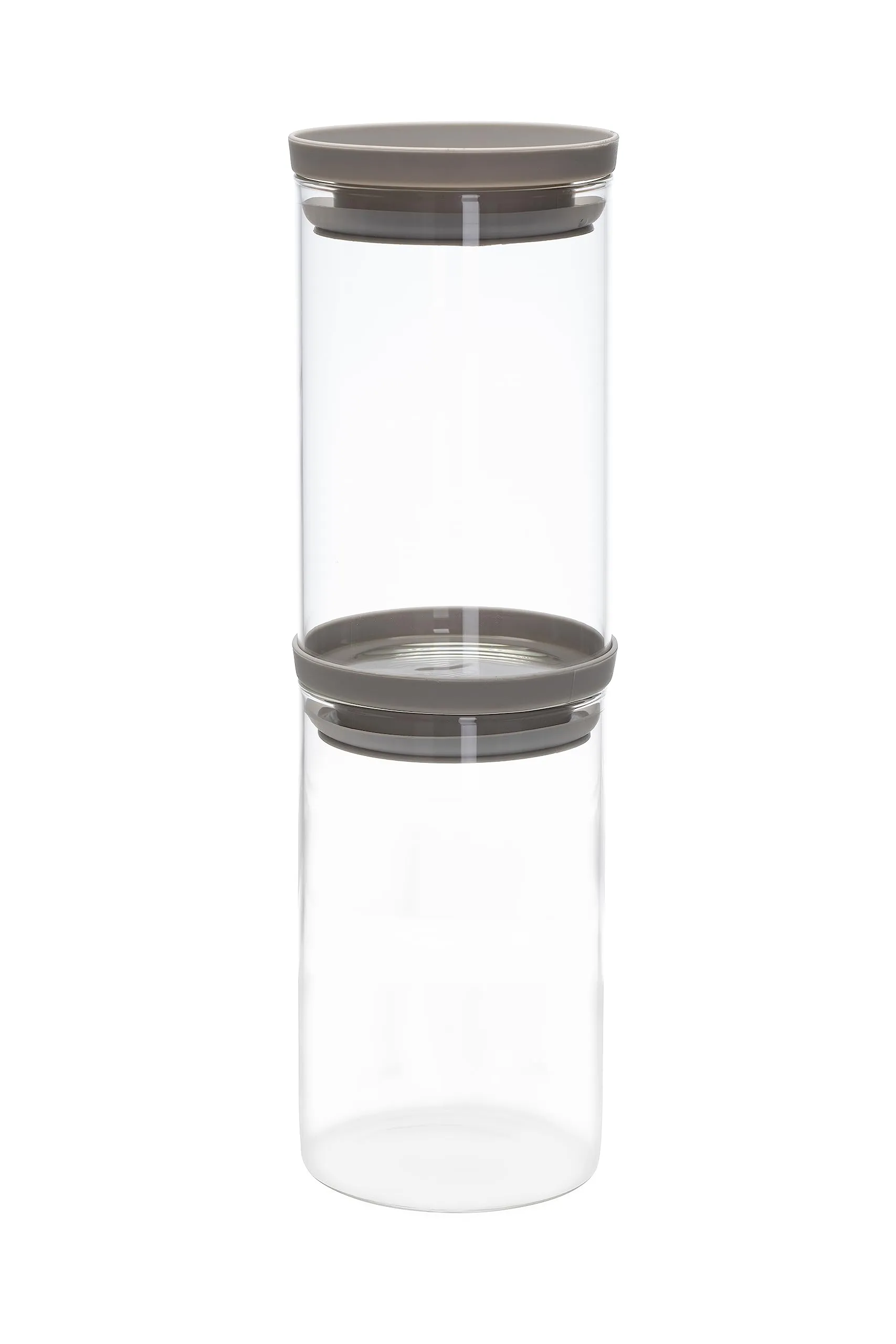 USHA SHRIRAM Food Storage Conatiner with Airtight Lid | Borosilicate Glass Container For Kitchen Storage Set (2Pcs - 1L each)| Glass Container With Lid For Fridge Storage| Borosilicate Bowl