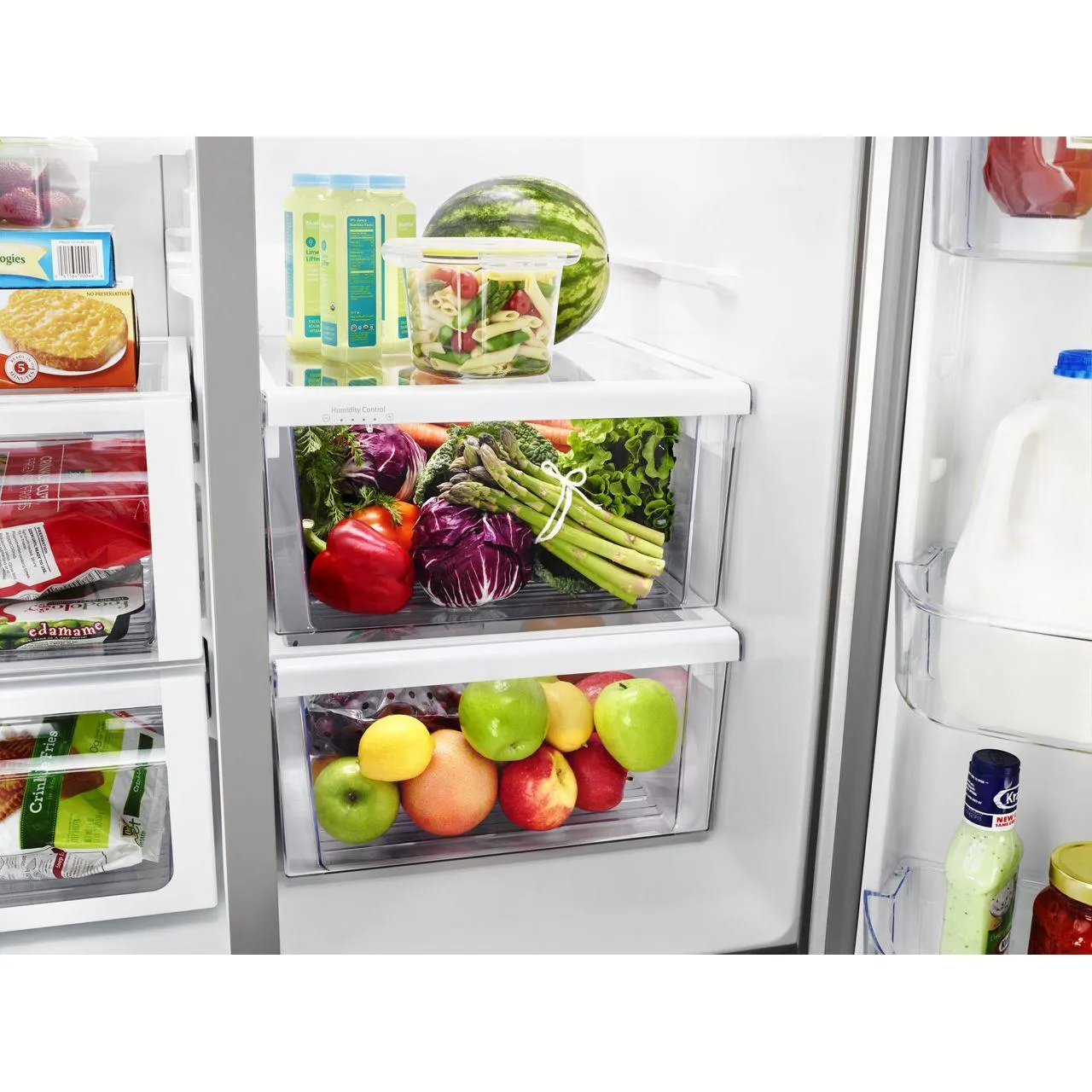 Whirlpool 36-inch, 20.59 cu. ft. Counter-Depth Side-By-Side Refrigerator WRS571CIHW