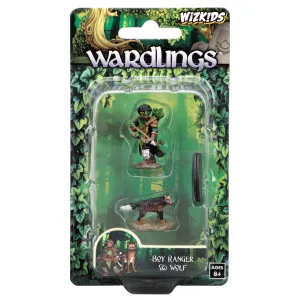 WizKids Wardlings RPG Figures: Boy Ranger & Wolf