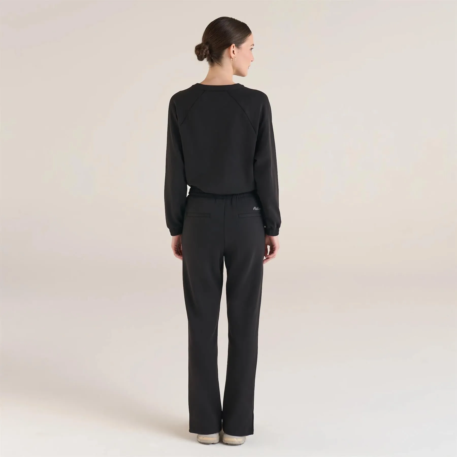 Womens Gianna Raglan Pullover Sweatshirt Black - 2025