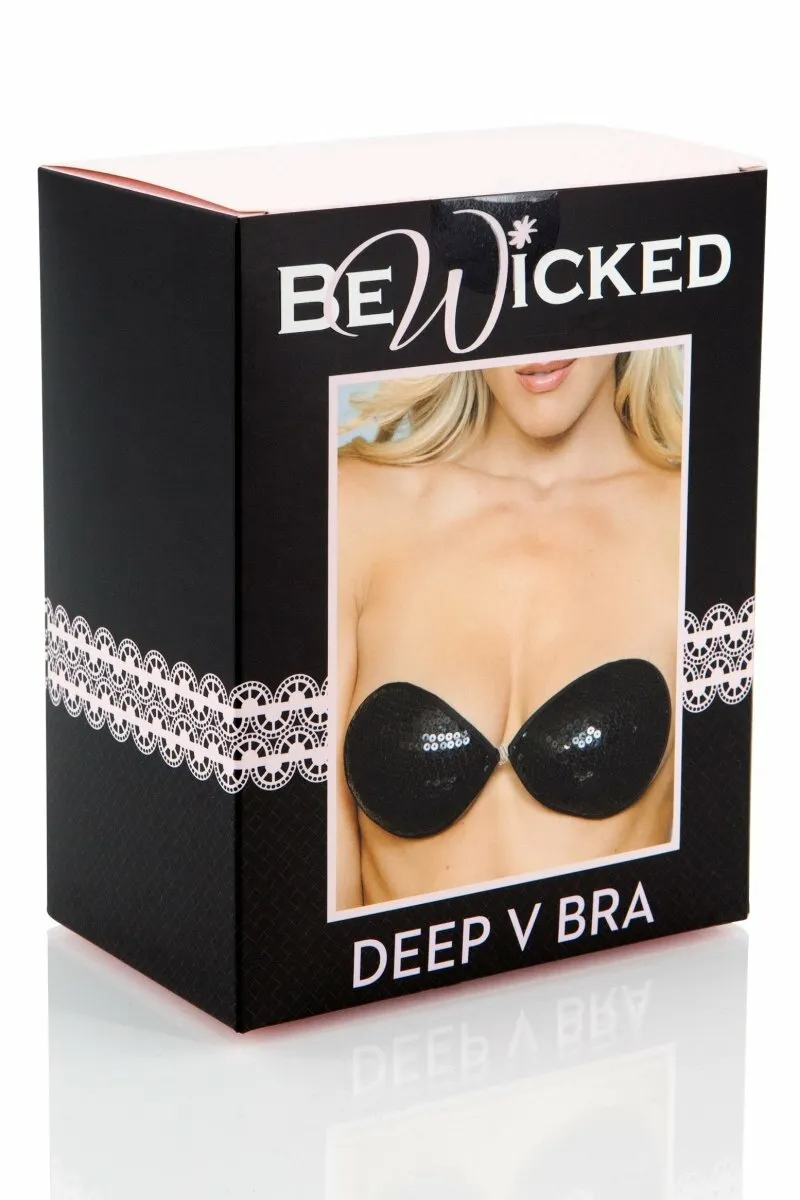XB091 BK Sequin Adhesive Bra -